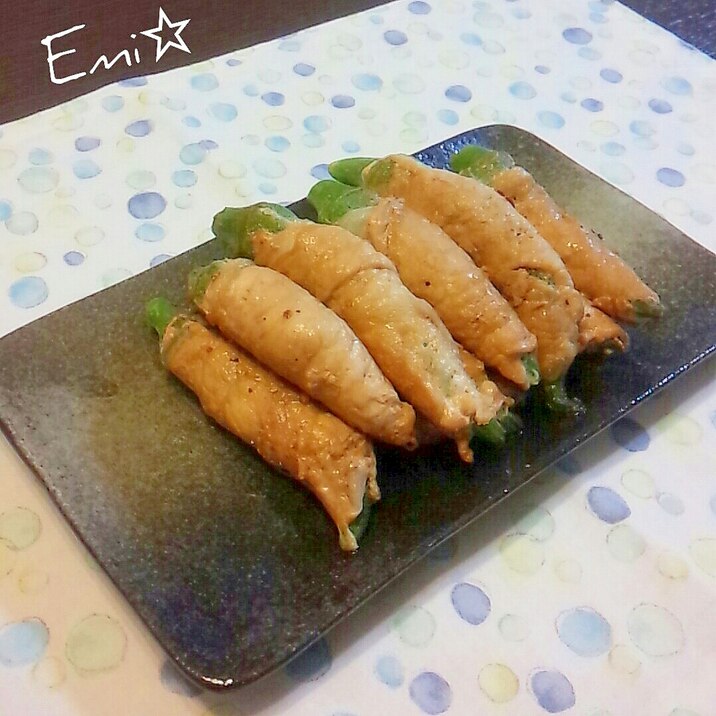 お弁当にも☆オクラの肉巻き~旨辛焼き~